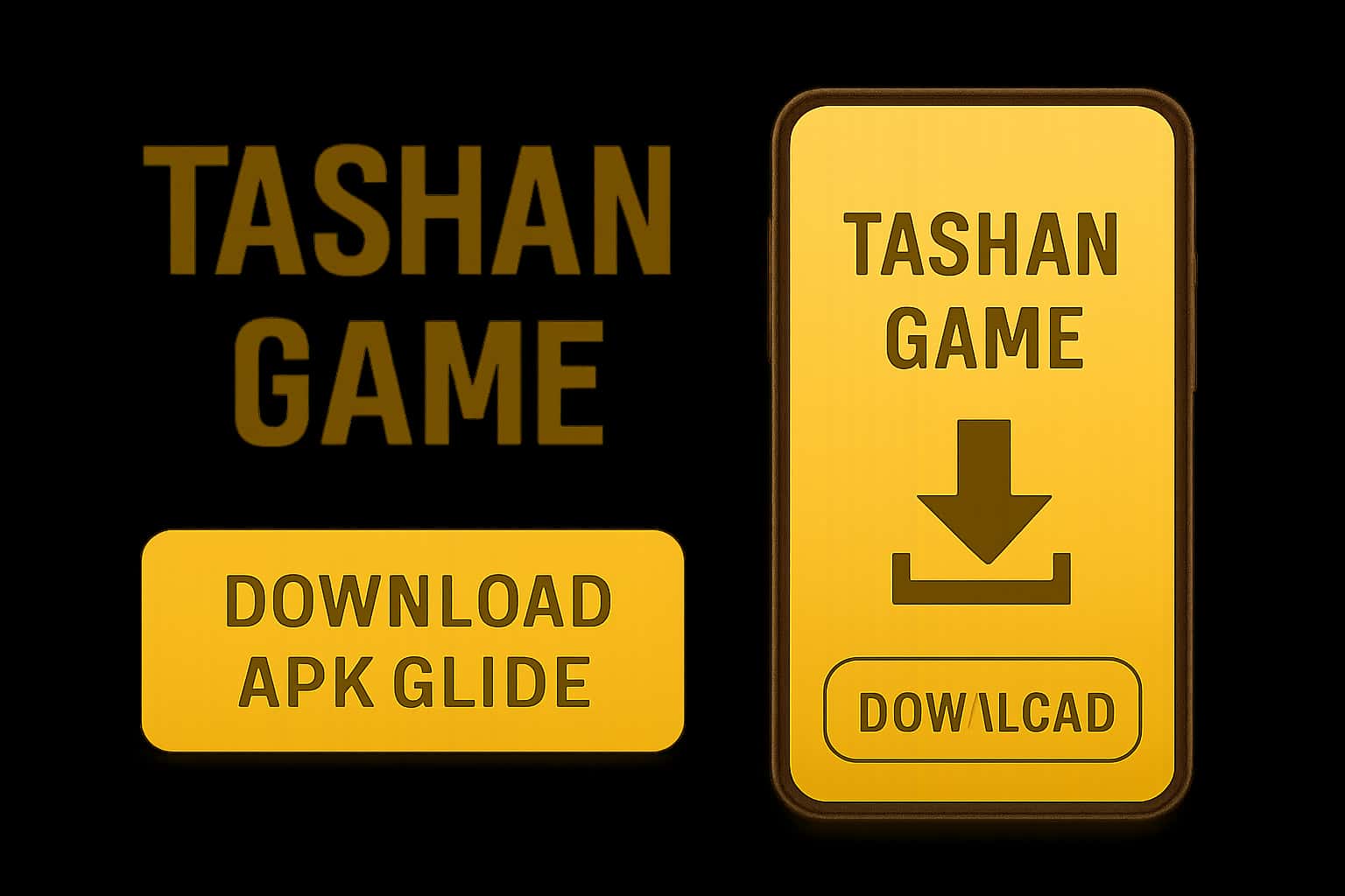 Image depicting instructions for downloading Tashan Game APK.
