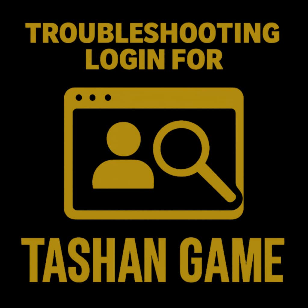 Icon for Tashan Game login troubleshooting.