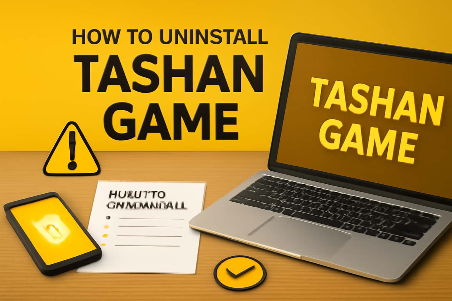 An informative scene about uninstalling the Tashan Game