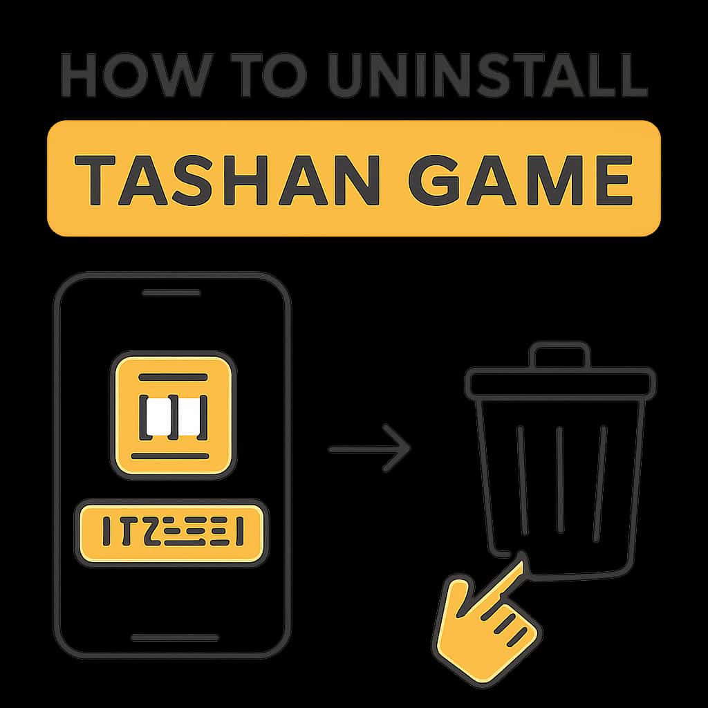 Diagram detailing the uninstallation process for Tashan Game