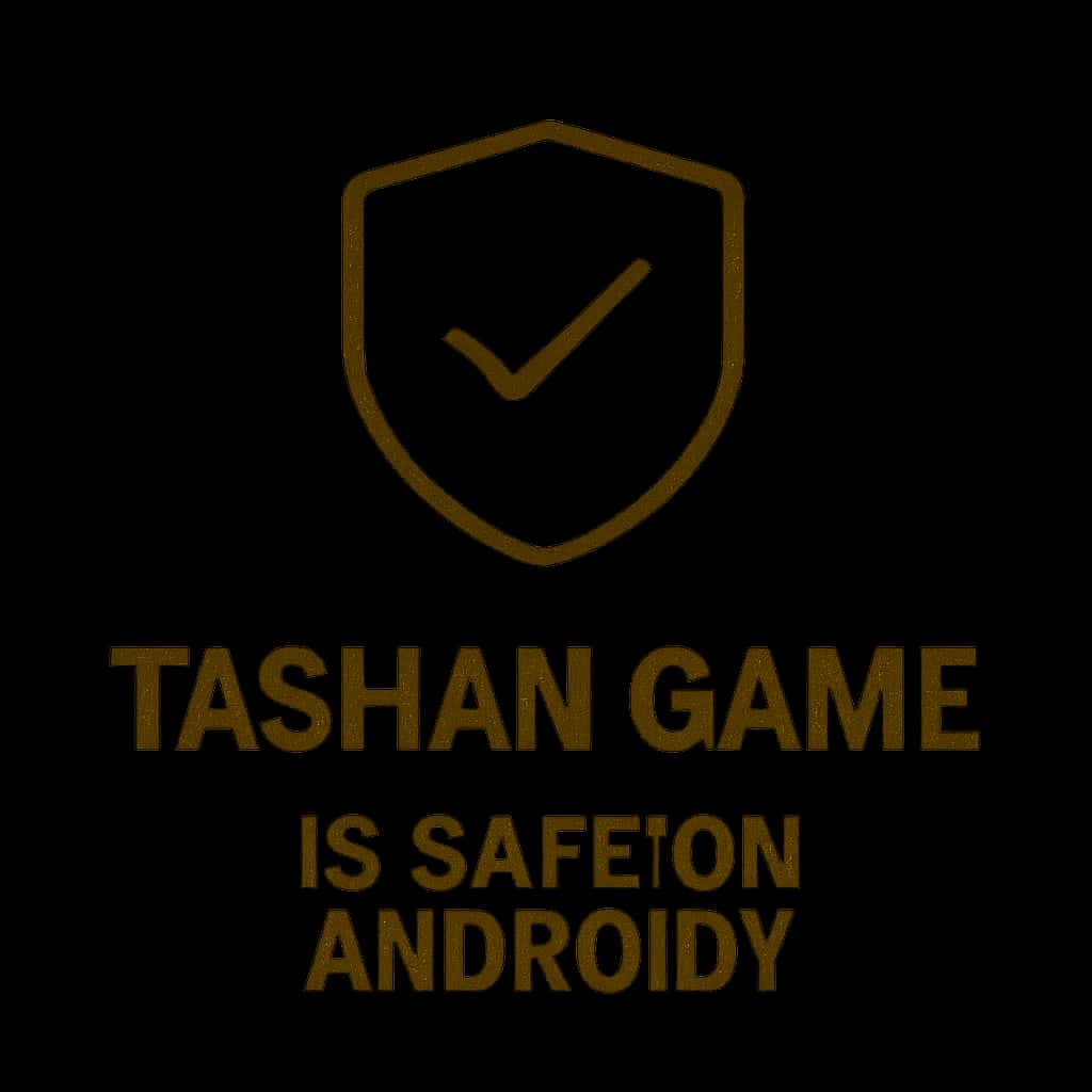 A badge representing the safety of Tashan Game on Android.
