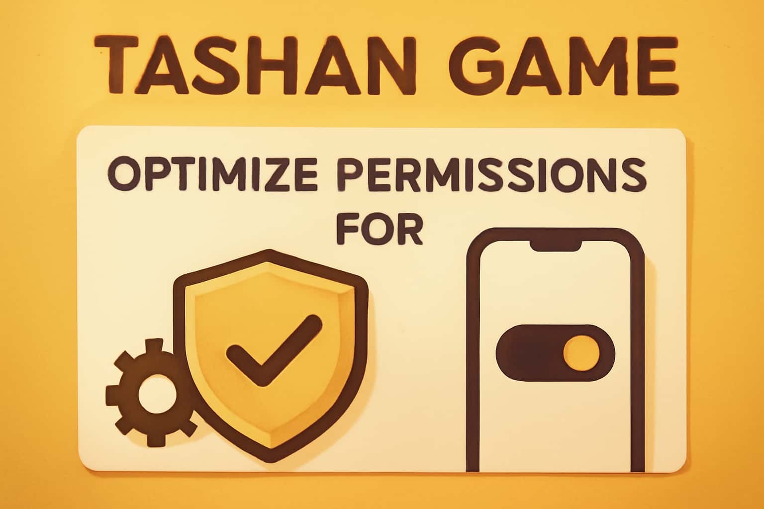 An informative scene illustrating the importance of optimizing permissions for the Tashan Game.