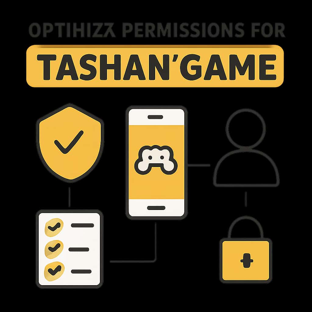 Illustration demonstrating how to manage permissions for Tashan Game.