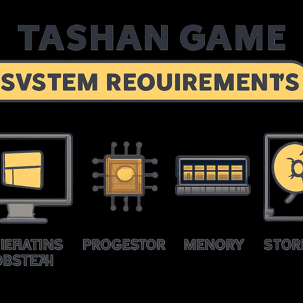 Diagram illustrating Tashan Game System Requirements.