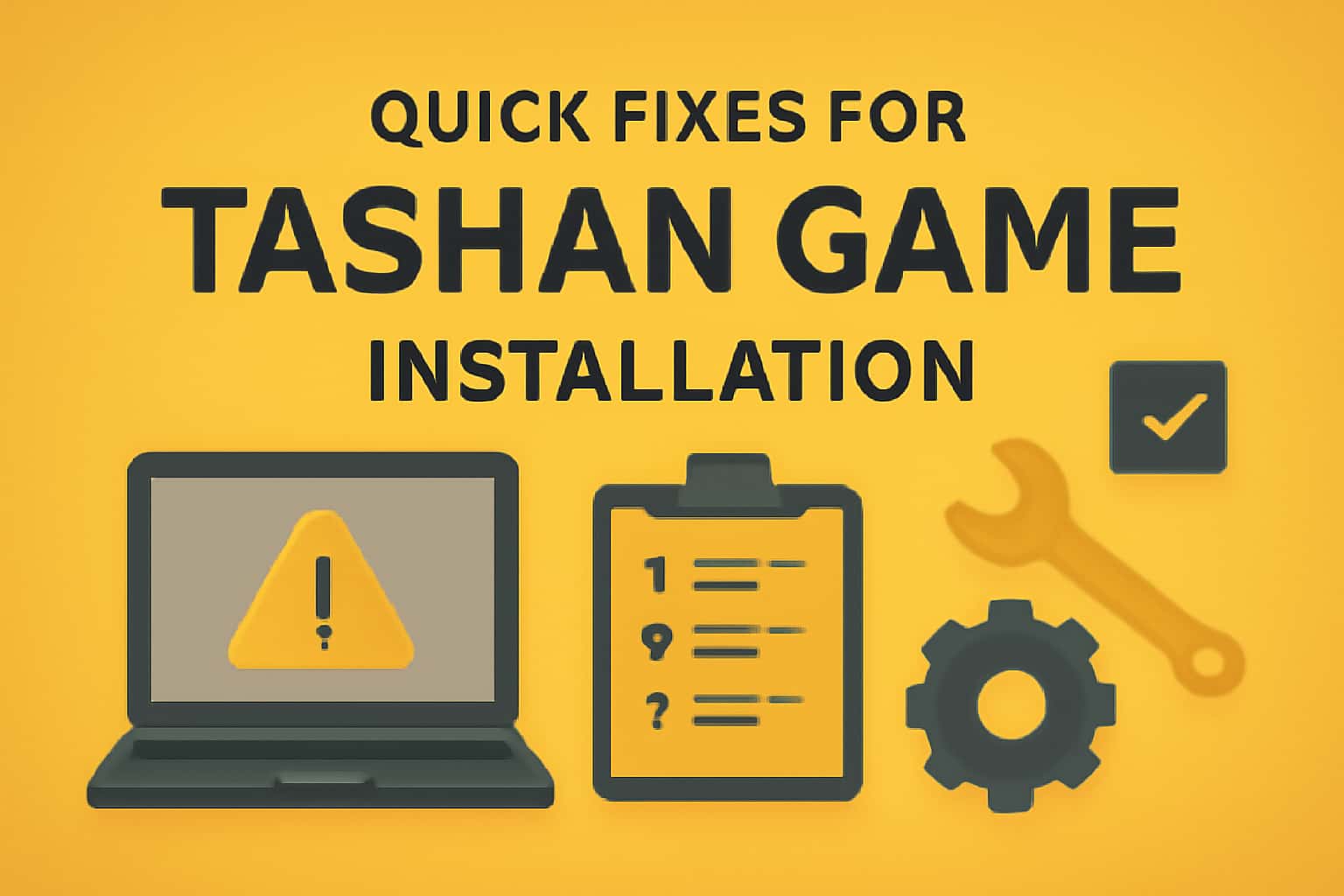 An informative scene about Tashan Game installation fixes.