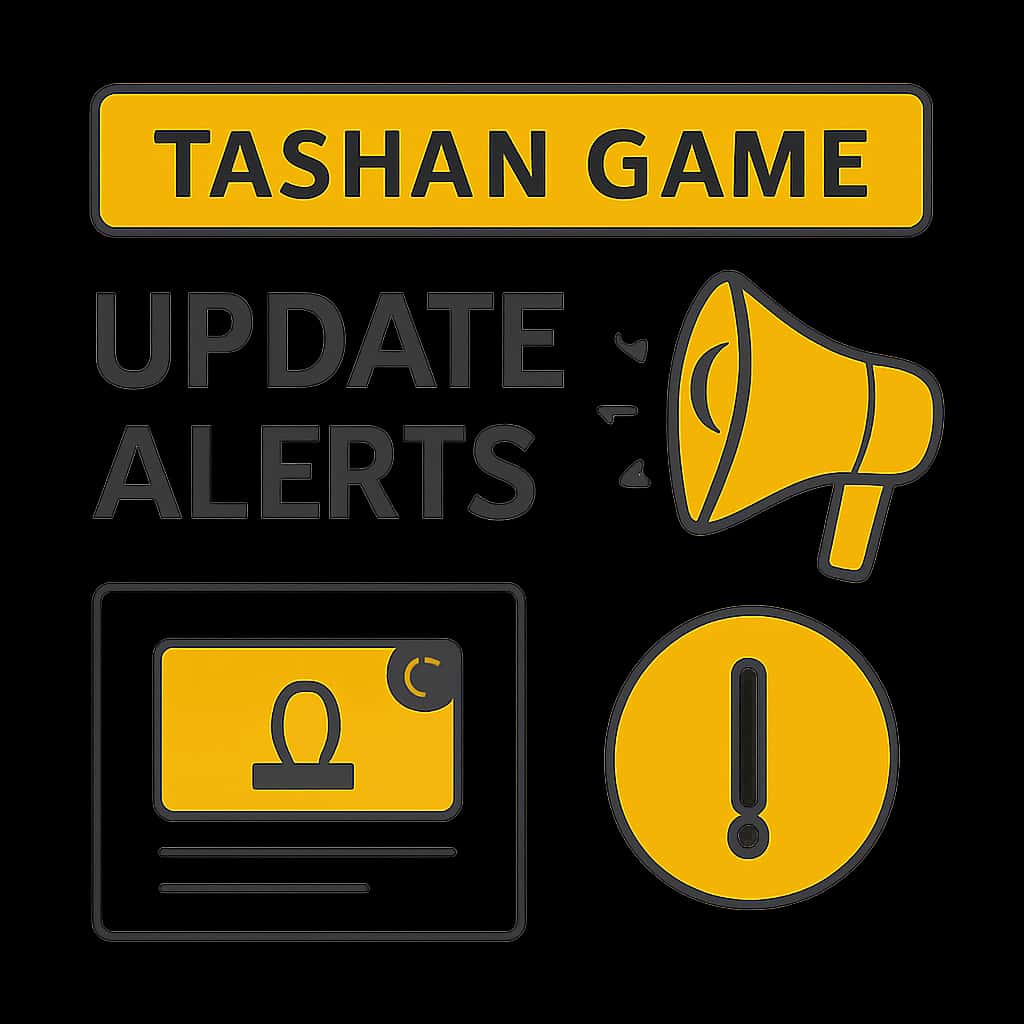An educational diagram about Tashan Game update alerts.