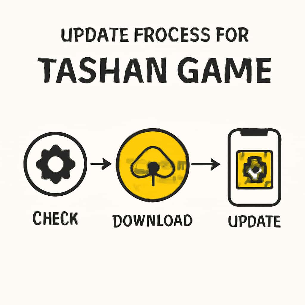 Diagram illustrating the update process for Tashan Game.